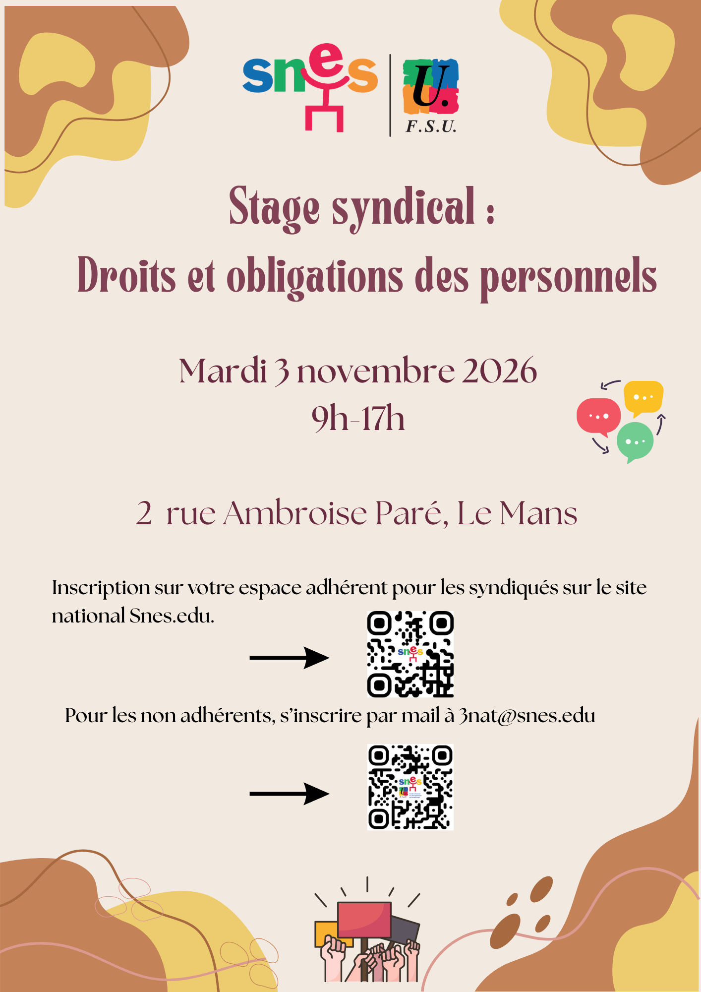 Affiche stage 3 novembre modifiée
